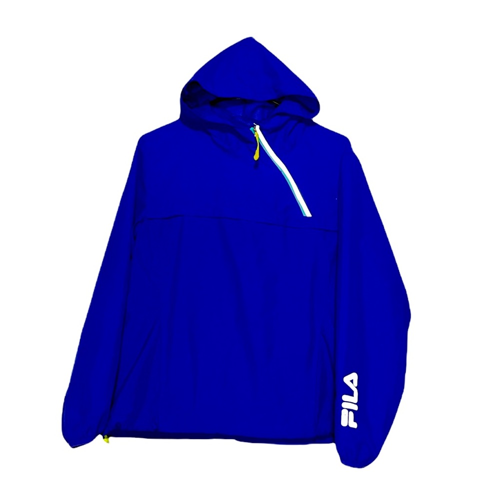 Fila Sport Hooded Windbreaker Jacket Size L